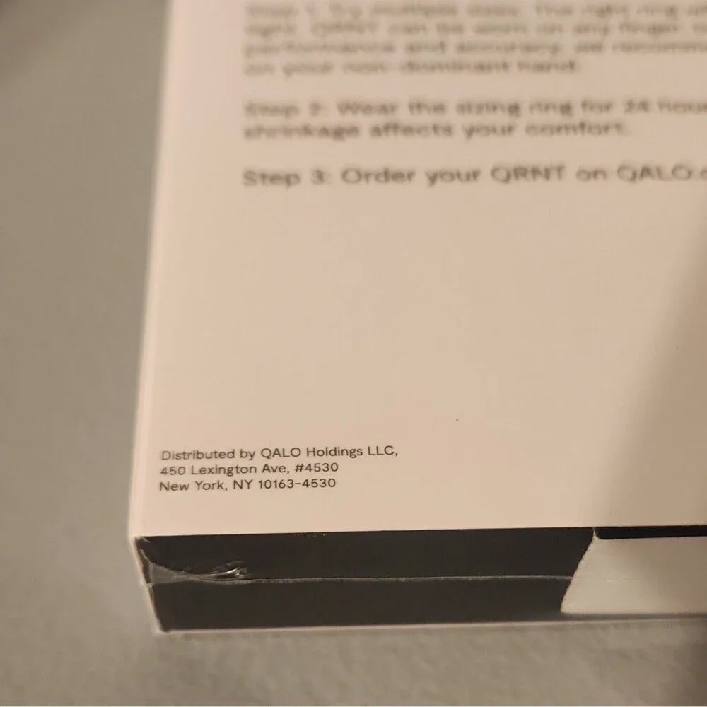 QALO QRNT Smart Ring Sizing Kit Unisex Adults Finger Fit Guide